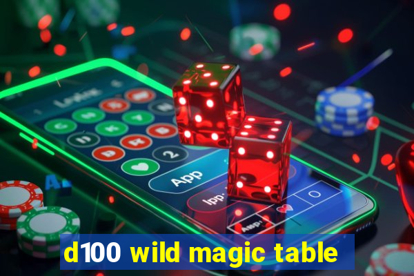 d100 wild magic table