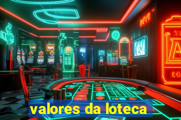 valores da loteca