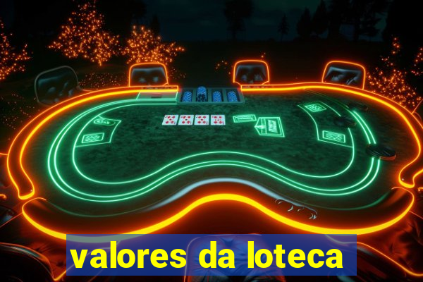 valores da loteca