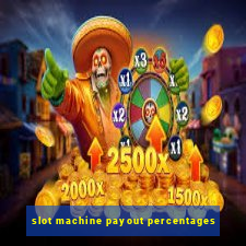 slot machine payout percentages