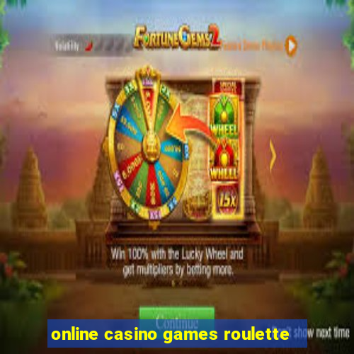 online casino games roulette