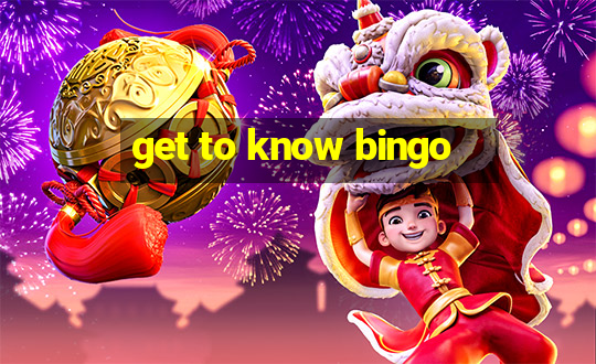 get to know bingo