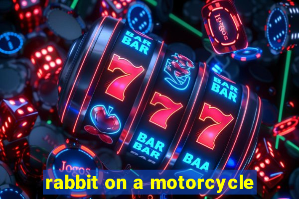 rabbit on a motorcycle