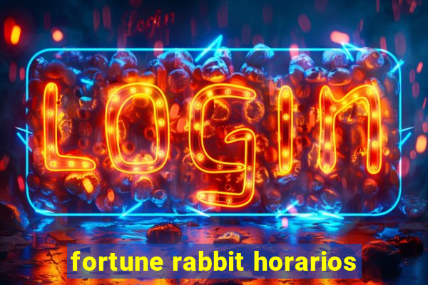 fortune rabbit horarios