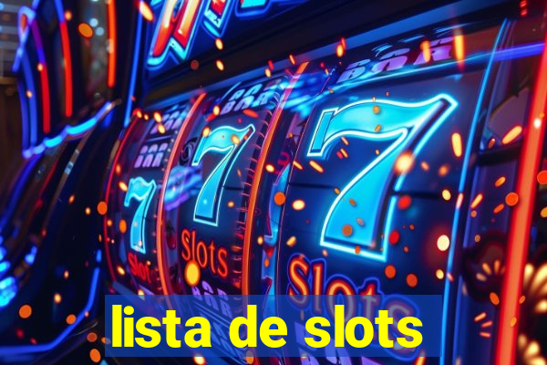 lista de slots