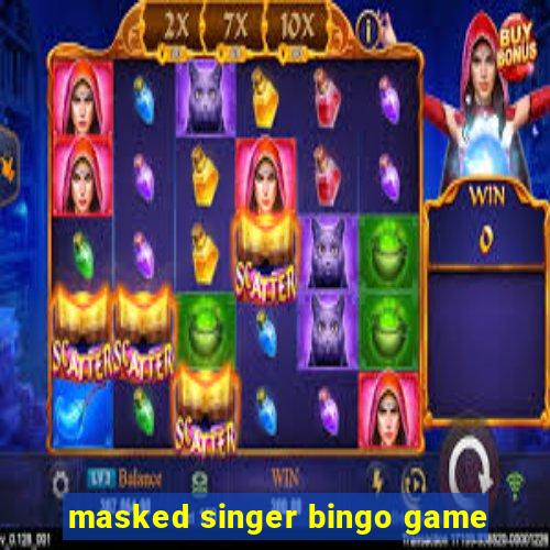 masked singer bingo game