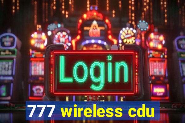 777 wireless cdu