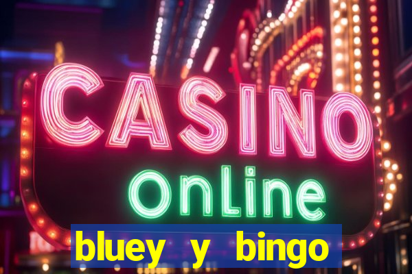 bluey y bingo bailando png