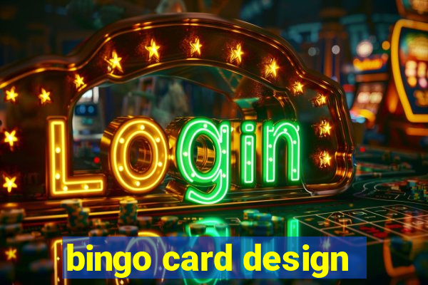 bingo card design