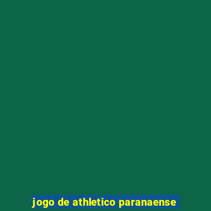 jogo de athletico paranaense