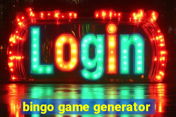 bingo game generator