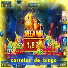 cartelas de bingo para chá de bebê