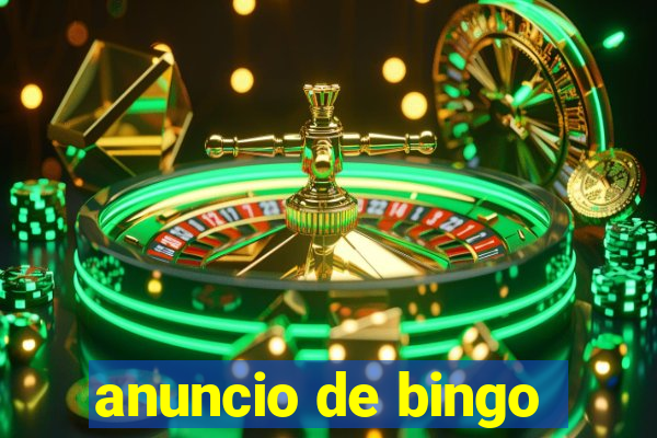 anuncio de bingo