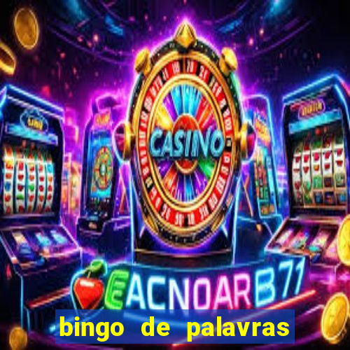 bingo de palavras para imprimir colorido