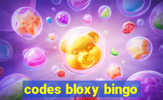 codes bloxy bingo