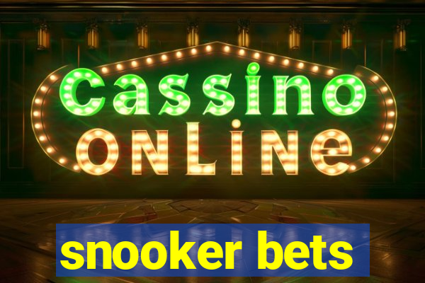 snooker bets