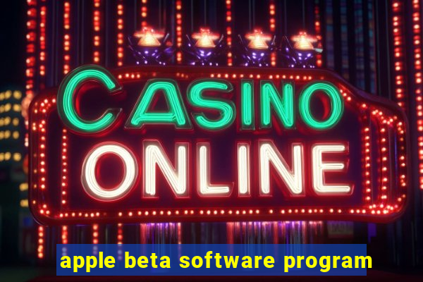 apple beta software program