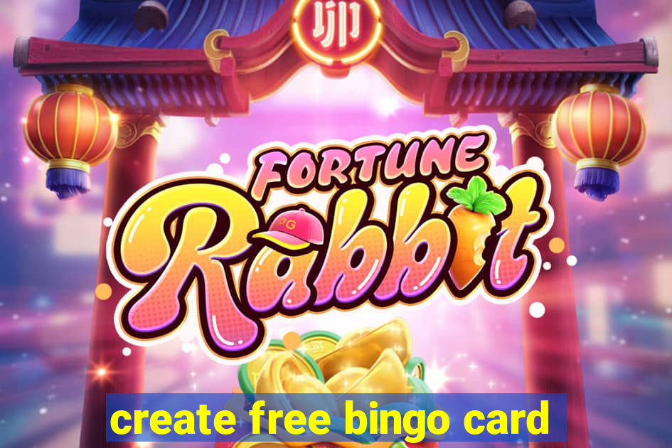 create free bingo card