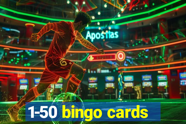 1-50 bingo cards