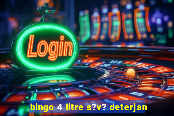 bingo 4 litre s?v? deterjan