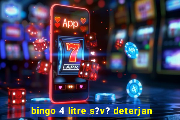 bingo 4 litre s?v? deterjan