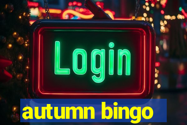 autumn bingo