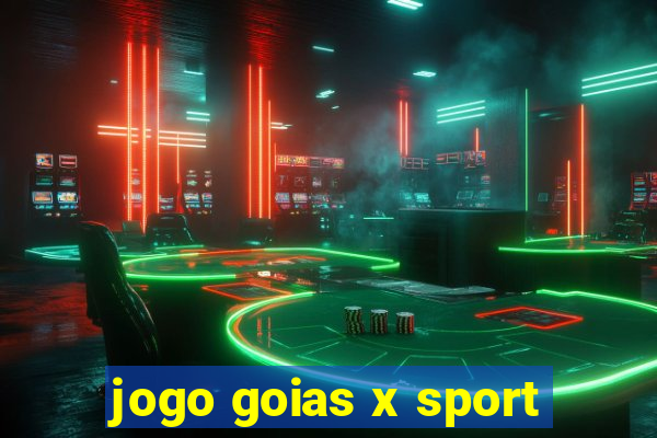 jogo goias x sport