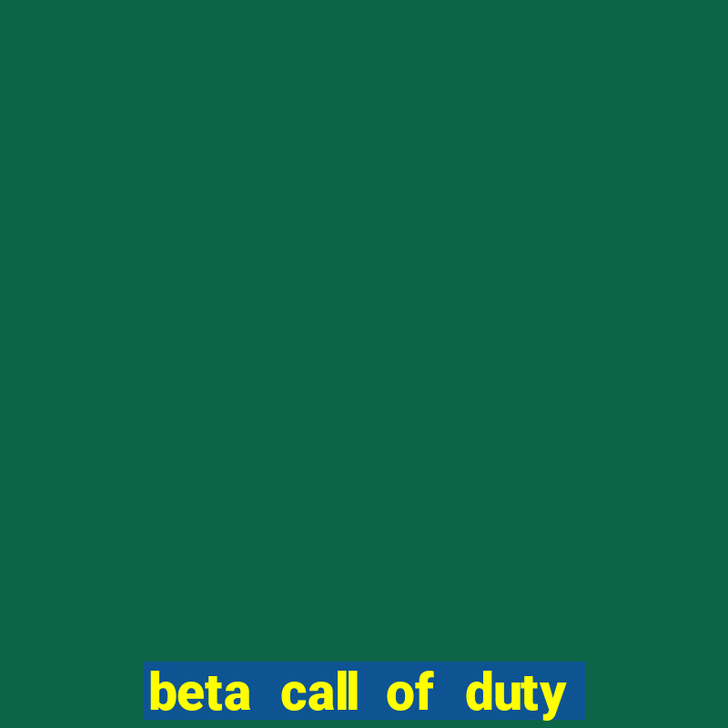 beta call of duty black ops 6 data