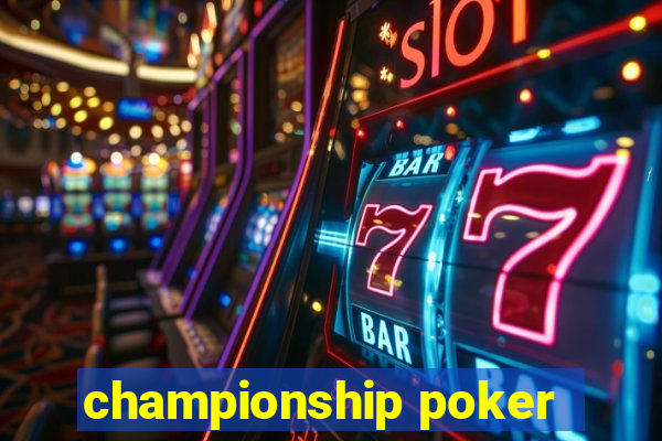 championship poker