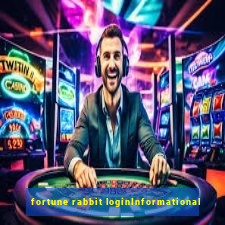 fortune rabbit loginInformational