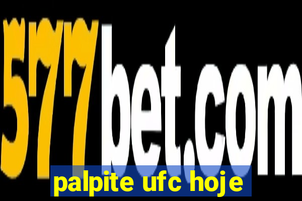 palpite ufc hoje