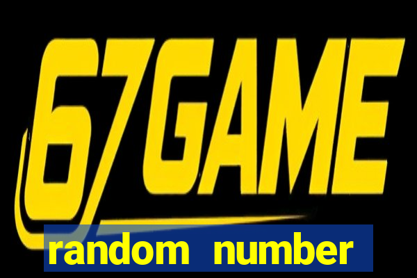 random number generator bingo