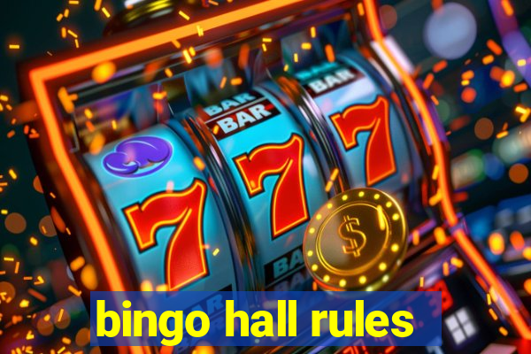 bingo hall rules