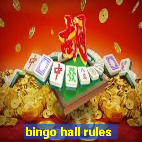 bingo hall rules