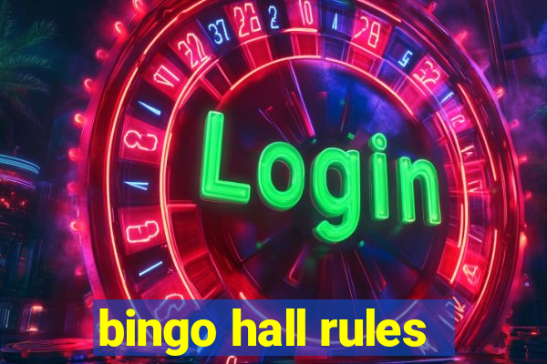 bingo hall rules