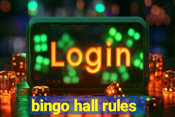 bingo hall rules