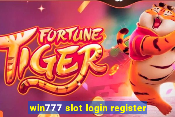 win777 slot login register