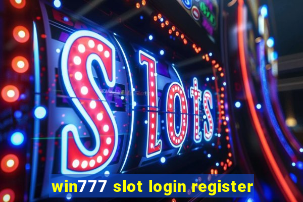 win777 slot login register