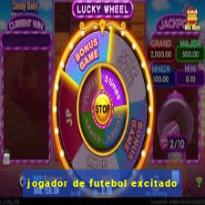 jogador de futebol excitado