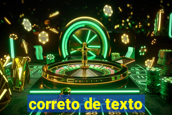 correto de texto