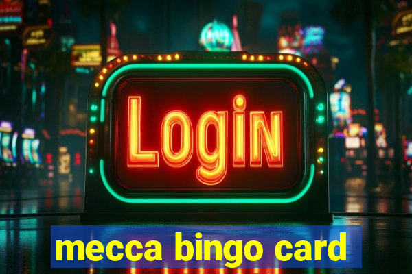 mecca bingo card