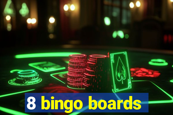 8 bingo boards