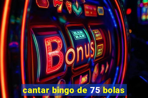 cantar bingo de 75 bolas