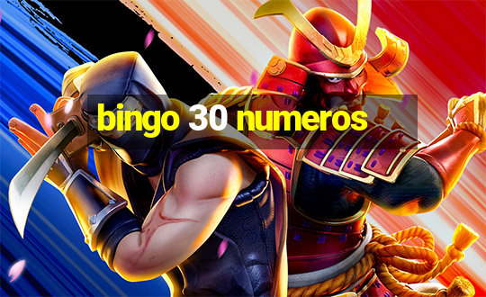 bingo 30 numeros