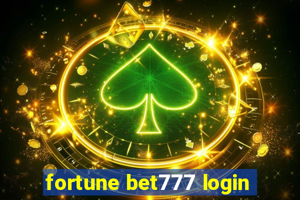 fortune bet777 login