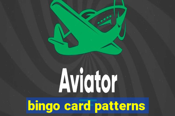 bingo card patterns