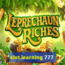 slot learning 777