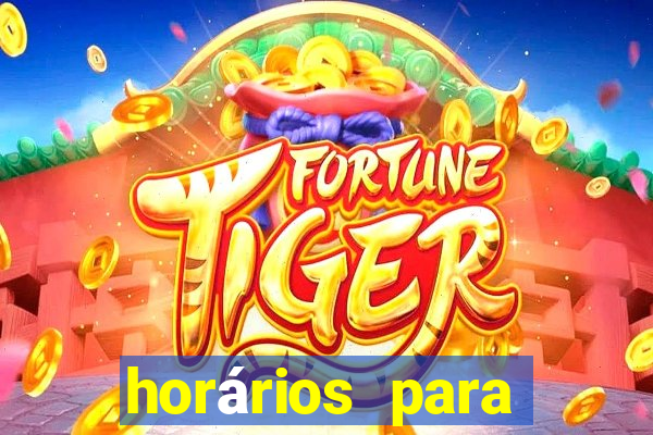 horários para jogar fortune rabbit