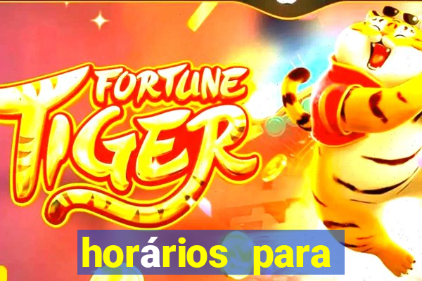 horários para jogar fortune rabbit