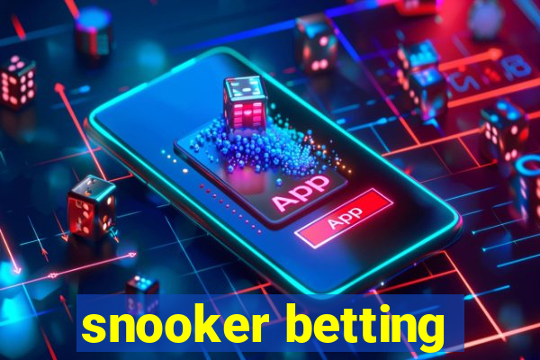 snooker betting